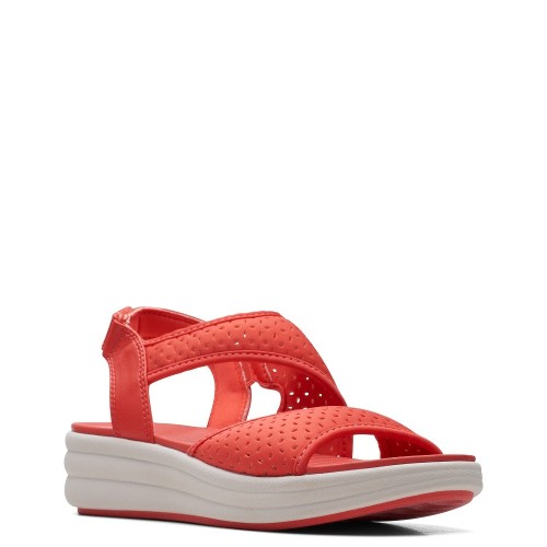Clarks DRIFT FERN Γυναικεία Σανδάλια Κοραλί