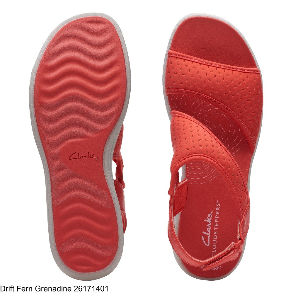 CLARKS</br>Γυναικεία Σανδάλια Κοραλί DRIFT FERN Clarks