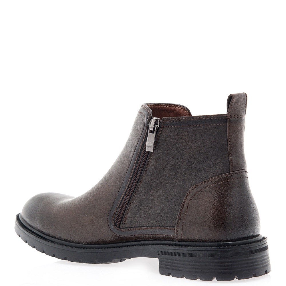 JK LONDON</br>Ανδρικά Μποτάκια Καφέ E112 JK London