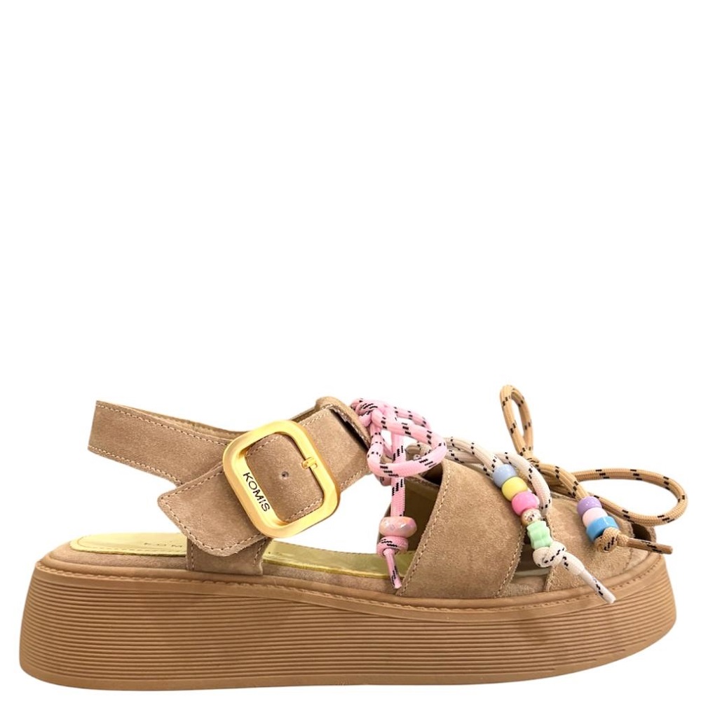 KOMIS & KOMIS</br>Komis & Komis E30 Γυναικεία Σανδάλια Ταμπά Suede Δέρμα