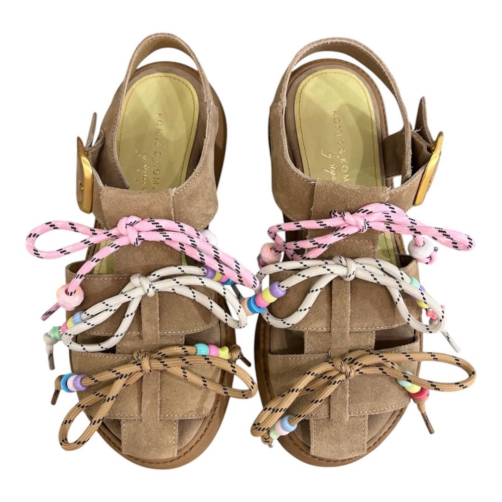 KOMIS & KOMIS</br>Komis & Komis E30 Γυναικεία Σανδάλια Ταμπά Suede Δέρμα