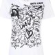 DKNY</br>Γυναικείο Τ-shirt Λευκό/Μαύρο E34TBDNA-KFG DKNY DKNY</br>Γυναικείο Τ-shirt Λευκό/Μαύρο E34TBDNA-KFG DKNY