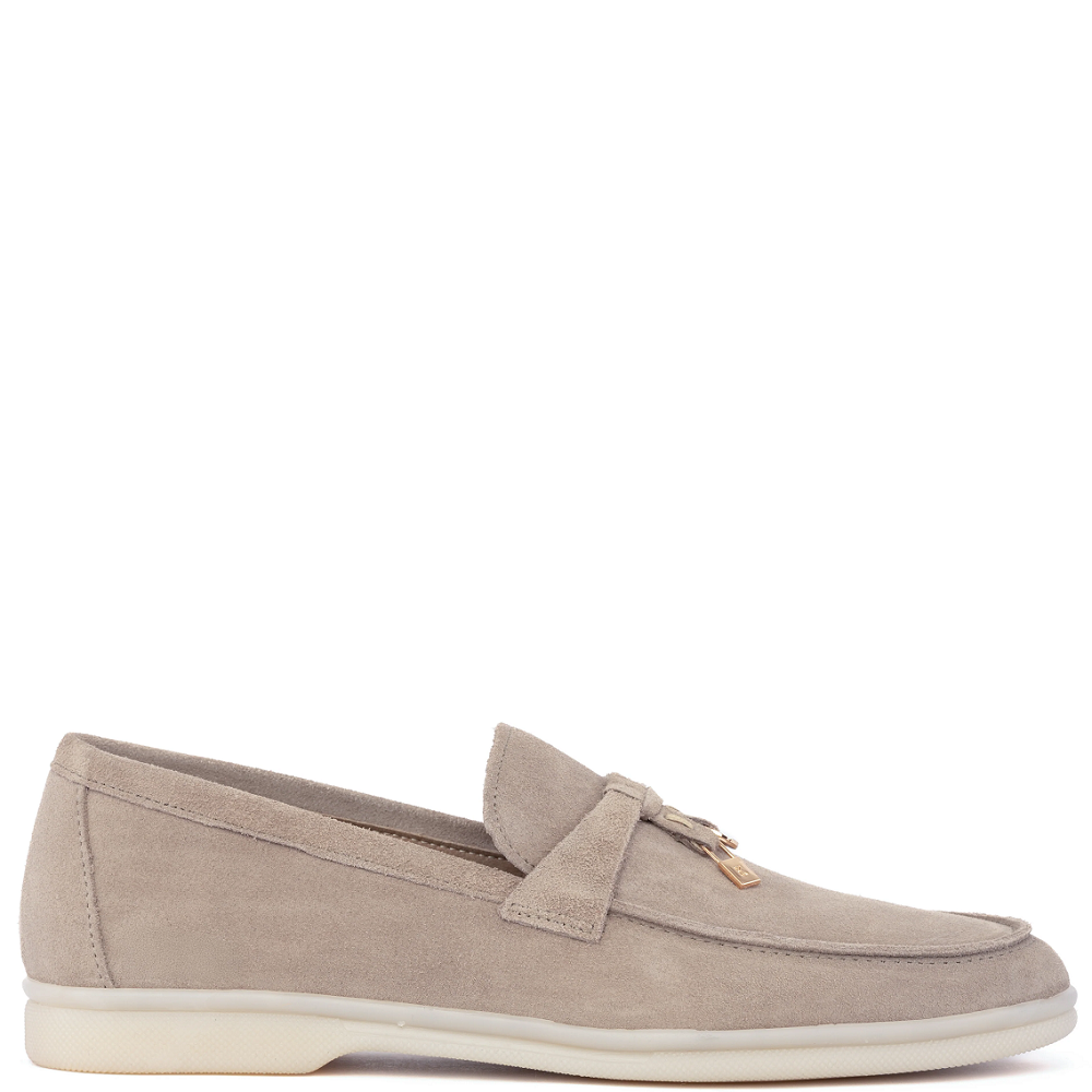 KOMIS & KOMIS</br>Komis & Komis E500 Γυναικεία Loafers Γκρι Suede