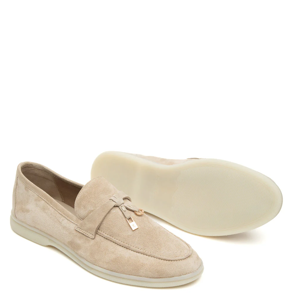 KOMIS & KOMIS</br>Komis & Komis E500 Γυναικεία Loafers Εκρού Suede