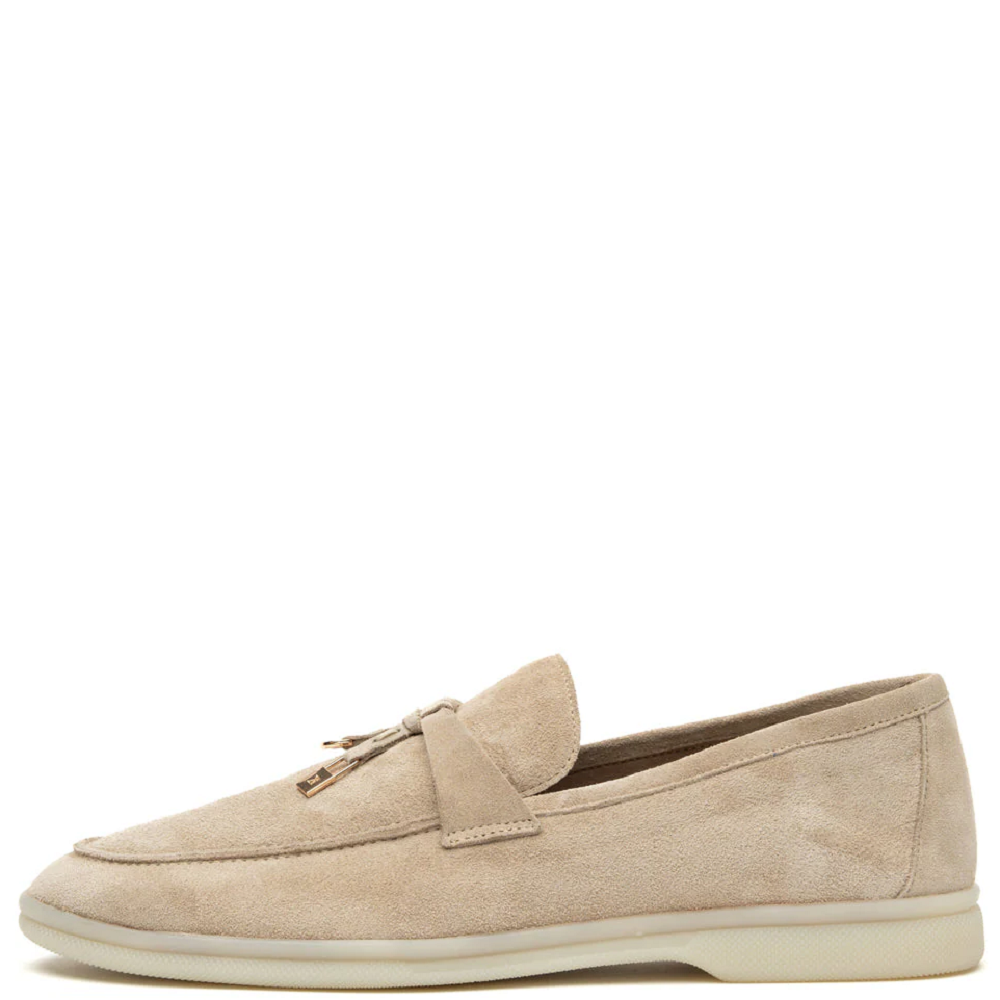 KOMIS & KOMIS</br>Komis & Komis E500 Γυναικεία Loafers Εκρού Suede