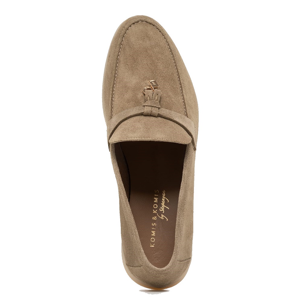 KOMIS & KOMIS</br>Komis & Komis E500 Γυναικεία Loafers Μπεζ Suede