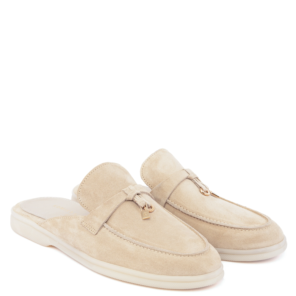 KOMIS & KOMIS</br>Komis & Komis E501 Γυναικεία Mules Εκρού Suede