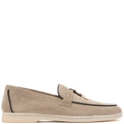 KOMIS & KOMIS</br>Komis & Komis E502 Γυναικεία Loafers Γκρι Suede