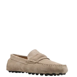 Ανδρικά Μοκασίνια/Loafers Μπεζ Suede ELIO-00K2 Kalogirou
