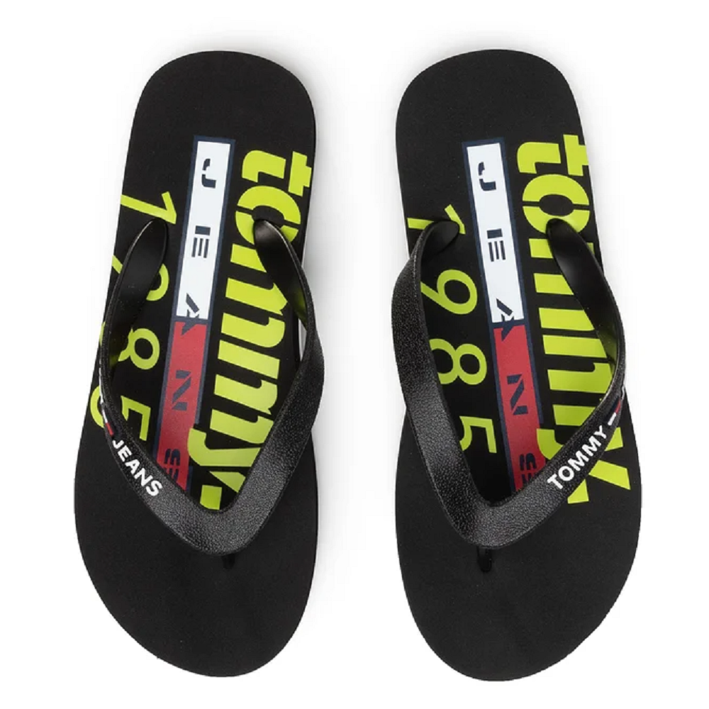TOMMY HILFIGER</br>Ανδρικές Σαγιονάρες Μαύρο EM0EM00430-BDS Tommy Hilfiger