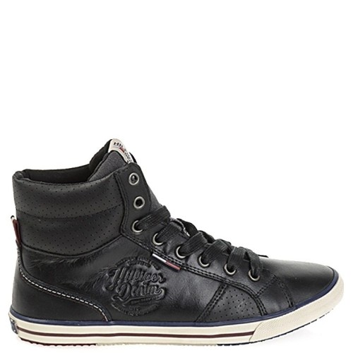 Ανδρικά Μποτάκια Μαύρο Δέρμα EM56817862-990 Tommy Hilfiger Ανδρικά Μποτάκια Μαύρο Δέρμα EM56817862-990 Tommy Hilfiger