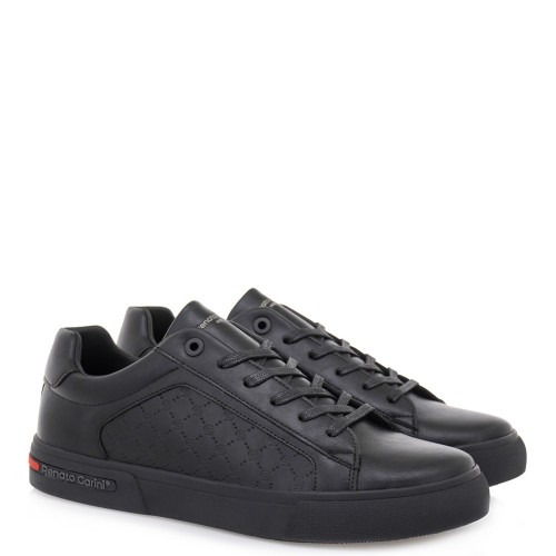 Ανδρικά Sneakers Μαύρο/Μαύρο Στάμπα ENZO-240 Renato Garini