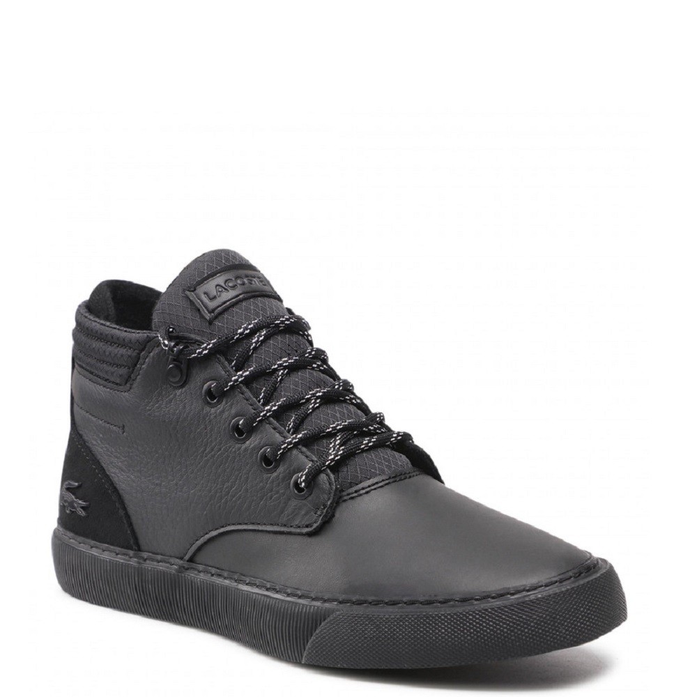 LACOSTE</br>Ανδρικά Μποτάκια Μαύρο Δέρμα Waterproof ESPARGE CHUKKA 0320 1 CMA 7-40CMA002002H Lacoste