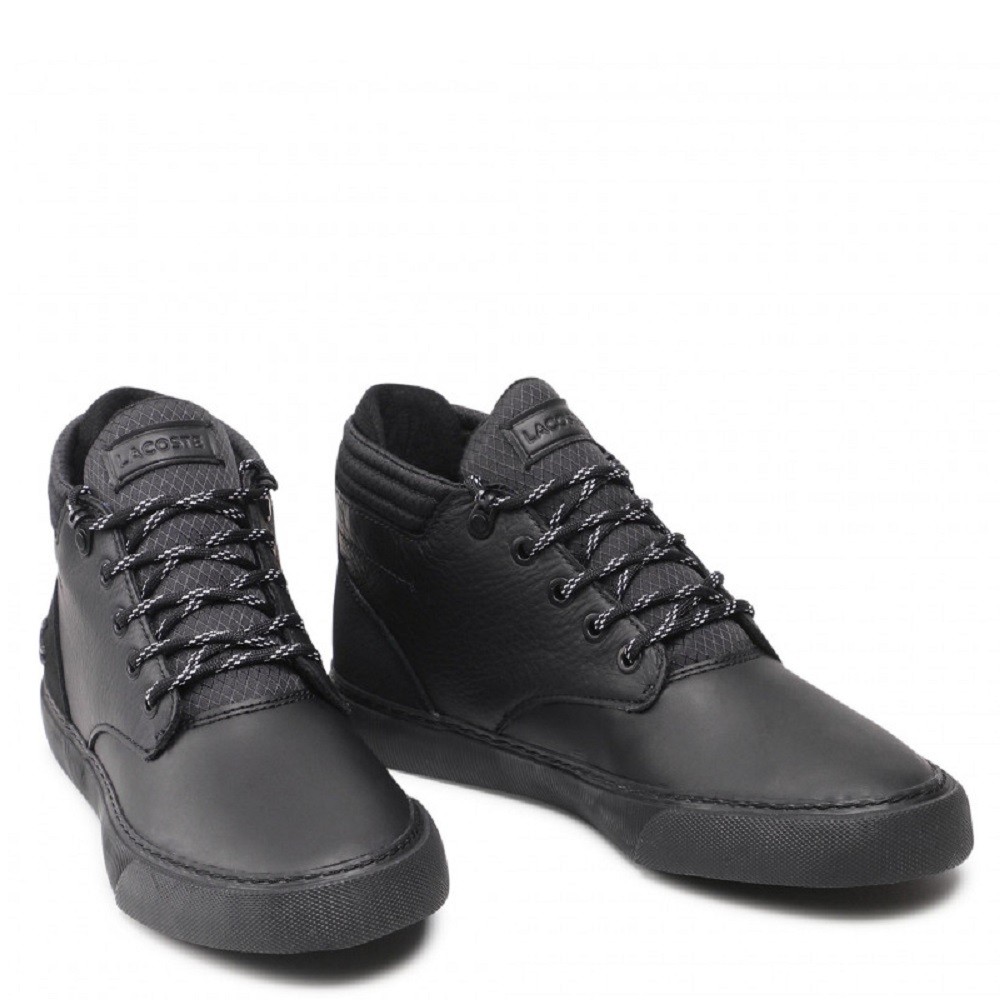 LACOSTE</br>Ανδρικά Μποτάκια Μαύρο Δέρμα Waterproof ESPARGE CHUKKA 0320 1 CMA 7-40CMA002002H Lacoste