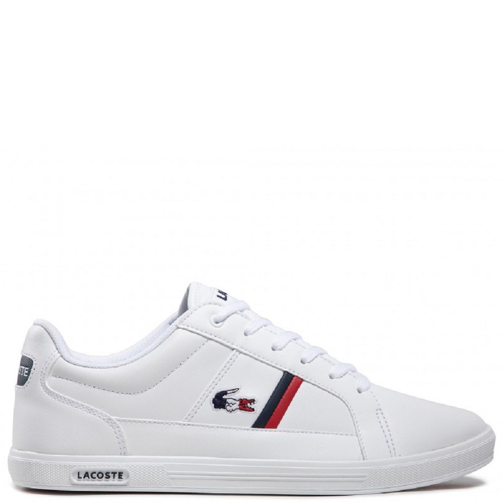 LACOSTE</br>Ανδρικά Sneakers Λευκό/Μπλε/Κόκκινο Δέρμα EUROPA TRI 1 SMA 7-39SMA0031407 Lacoste LACOSTE</br>Ανδρικά Sneakers Λευκό/Μπλε/Κόκκινο Δέρμα EUROPA TRI 1 SMA 7-39SMA0031407 Lacoste