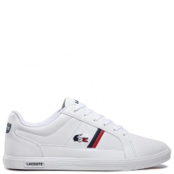 Ανδρικά Sneakers Λευκό/Μπλε/Κόκκινο Δέρμα EUROPA TRI 1 SMA 7-39SMA0031407 Lacoste