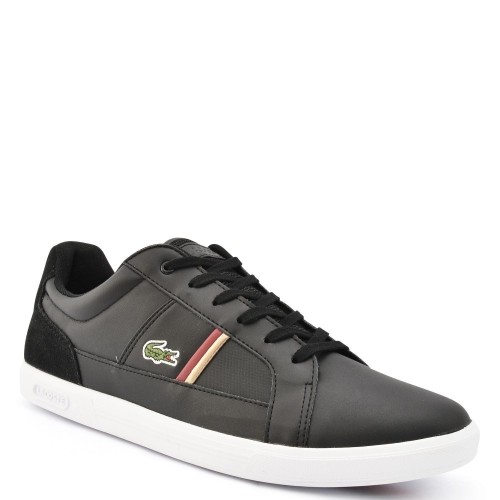 Ανδρικά Sneakers Μαύρο/Κόκκινο Δέρμα EUROPA 319 1 SMA 7-38SMA00171B5 Lacoste Ανδρικά Sneakers Μαύρο/Κόκκινο Δέρμα EUROPA 319 1 SMA 7-38SMA00171B5 Lacoste