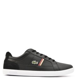 Ανδρικά Sneakers Μαύρο/Κόκκινο Δέρμα EUROPA 319 1 SMA 7-38SMA00171B5 Lacoste