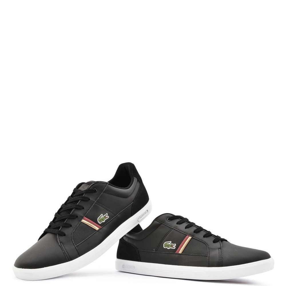 LACOSTE</br>Ανδρικά Sneakers Μαύρο/Κόκκινο Δέρμα EUROPA 319 1 SMA 7-38SMA00171B5 Lacoste LACOSTE</br>Ανδρικά Sneakers Μαύρο/Κόκκινο Δέρμα EUROPA 319 1 SMA 7-38SMA00171B5 Lacoste