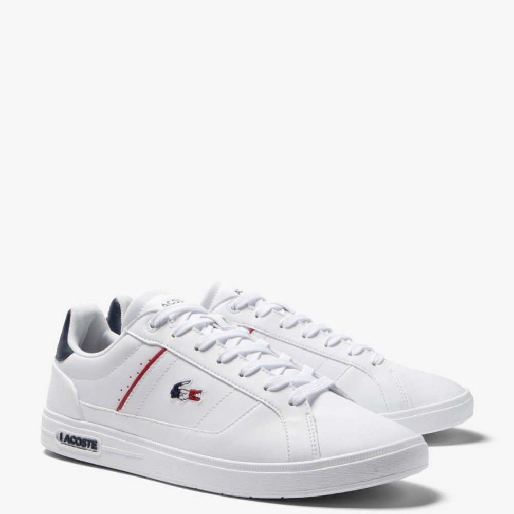 LACOSTE</br>Ανδρικά Sneakers Λευκό/Μπλε/Κόκκινο Δέρμα EUROPA PRO TRI 745SMA0117407 Lacoste LACOSTE</br>Ανδρικά Sneakers Λευκό/Μπλε/Κόκκινο Δέρμα EUROPA PRO TRI 745SMA0117407 Lacoste