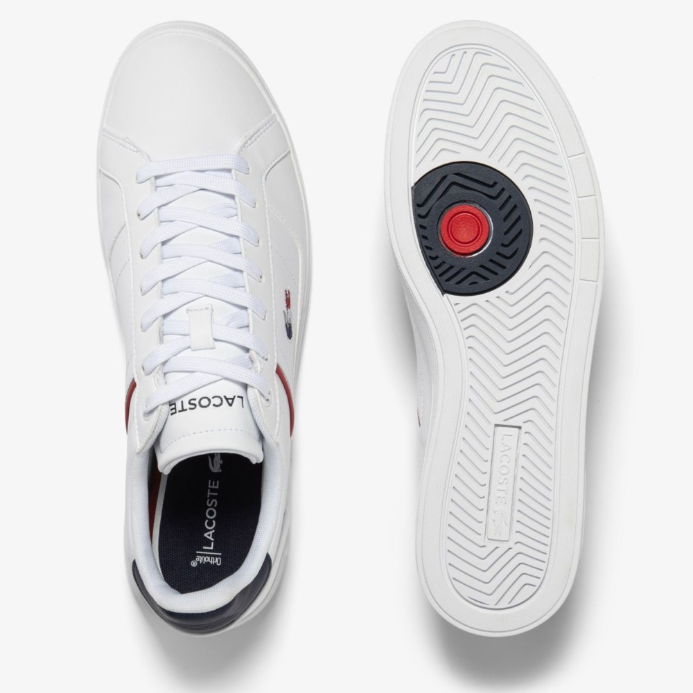LACOSTE</br>Ανδρικά Sneakers Λευκό/Μπλε/Κόκκινο Δέρμα EUROPA PRO TRI 745SMA0117407 Lacoste LACOSTE</br>Ανδρικά Sneakers Λευκό/Μπλε/Κόκκινο Δέρμα EUROPA PRO TRI 745SMA0117407 Lacoste