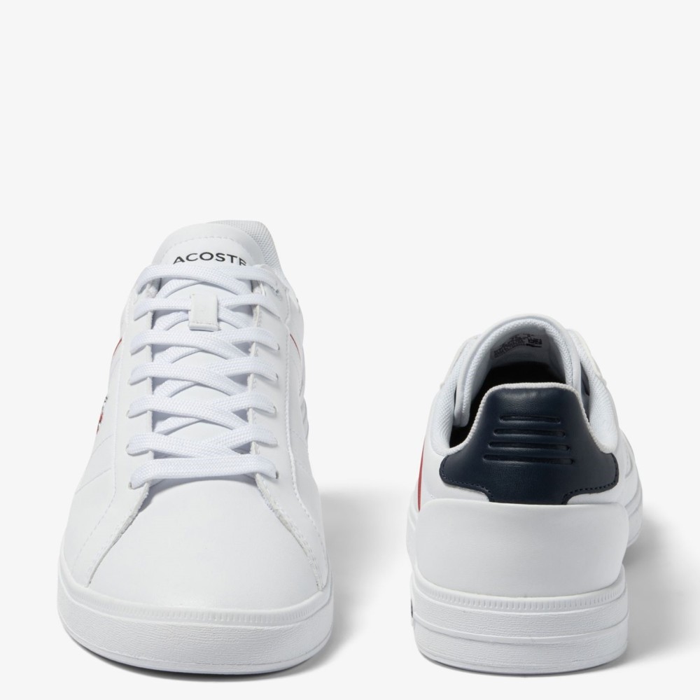 LACOSTE</br>Ανδρικά Sneakers Λευκό/Μπλε/Κόκκινο Δέρμα EUROPA PRO TRI 745SMA0117407 Lacoste LACOSTE</br>Ανδρικά Sneakers Λευκό/Μπλε/Κόκκινο Δέρμα EUROPA PRO TRI 745SMA0117407 Lacoste
