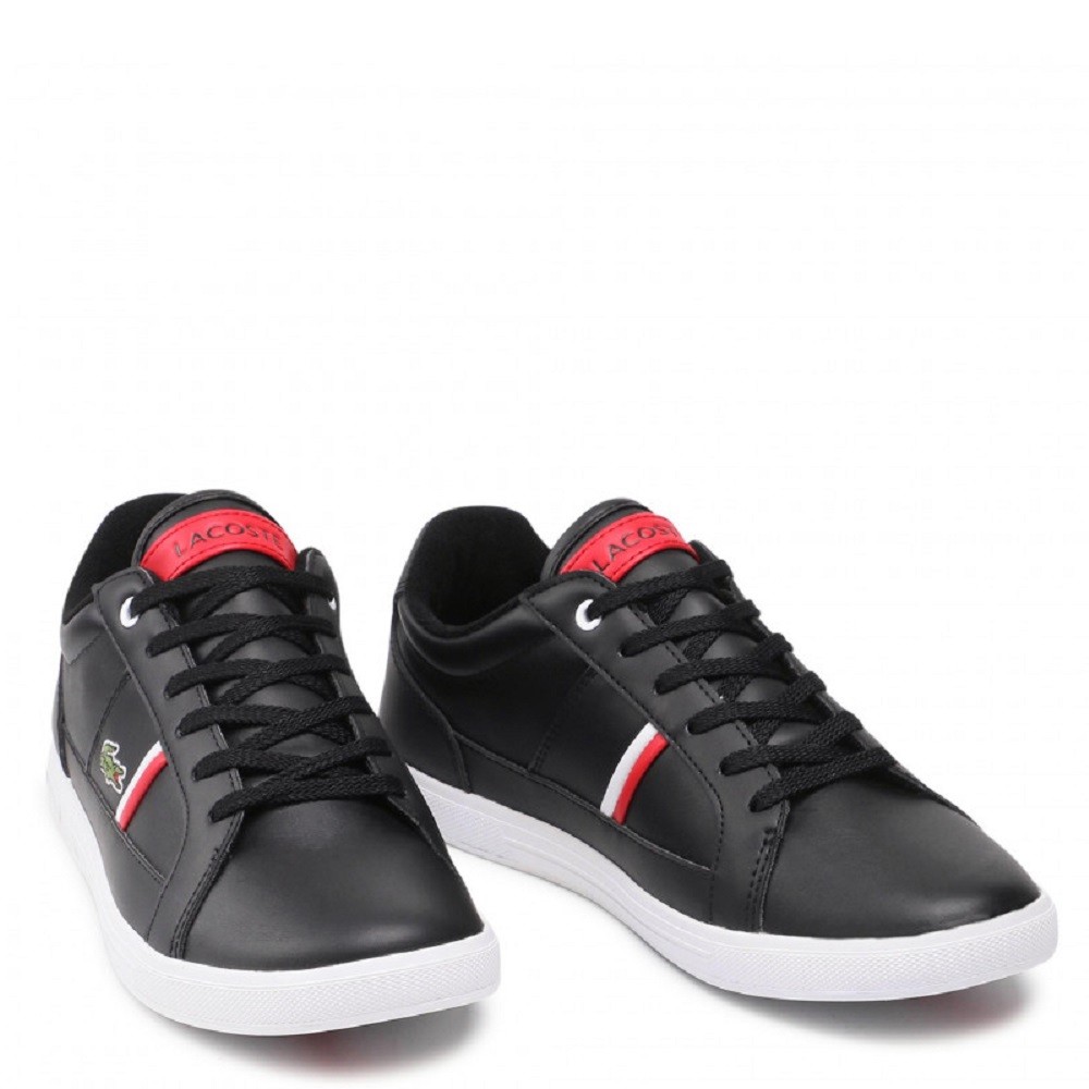 LACOSTE</br>Ανδρικά Sneakers Μαύρο Δέρμα EUROPA 0120 1 SMA 7-40SMA0007312 Lacoste LACOSTE</br>Ανδρικά Sneakers Μαύρο Δέρμα EUROPA 0120 1 SMA 7-40SMA0007312 Lacoste