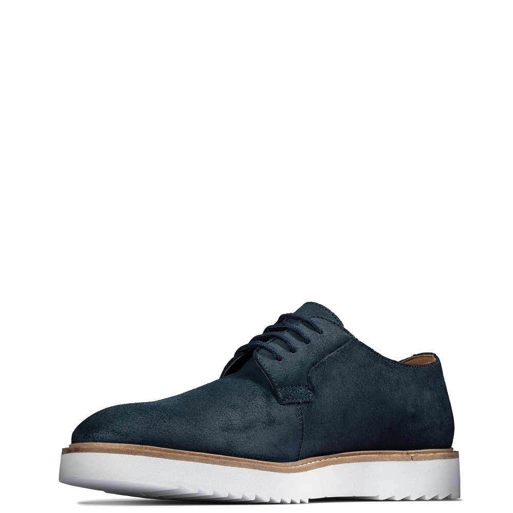 CLARKS</br>Ανδρικά Δετά Παπούτσια Μπλε Suede ERNEST WALK Clarks CLARKS</br>Ανδρικά Δετά Παπούτσια Μπλε Suede ERNEST WALK Clarks