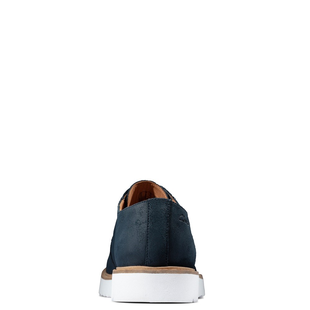 CLARKS</br>Ανδρικά Δετά Παπούτσια Μπλε Suede ERNEST WALK Clarks CLARKS</br>Ανδρικά Δετά Παπούτσια Μπλε Suede ERNEST WALK Clarks