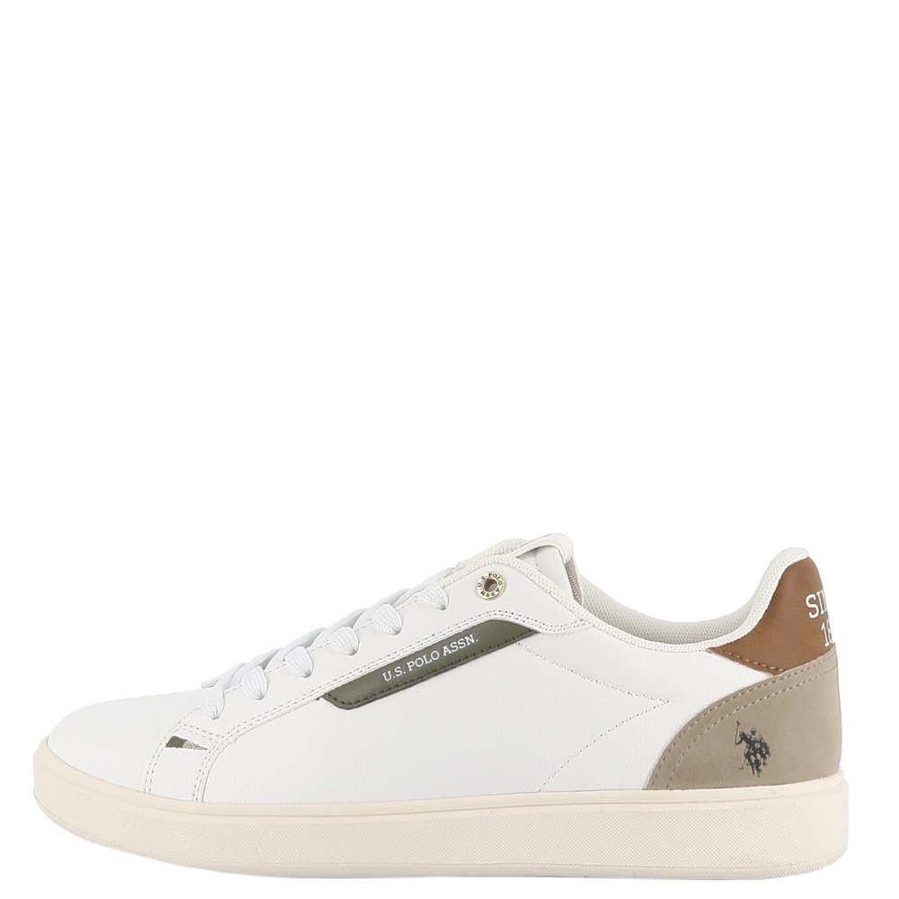 U.S. POLO ASSN.</br>U.S. Polo Assn. FABBRY003-WHI-CUO01 Ανδρικά Sneakers Λευκό/Ταμπά U.S. POLO ASSN.</br>U.S. Polo Assn. FABBRY003-WHI-CUO01 Ανδρικά Sneakers Λευκό/Ταμπά