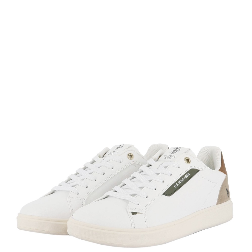 U.S. POLO ASSN.</br>U.S. Polo Assn. FABBRY003-WHI-CUO01 Ανδρικά Sneakers Λευκό/Ταμπά U.S. POLO ASSN.</br>U.S. Polo Assn. FABBRY003-WHI-CUO01 Ανδρικά Sneakers Λευκό/Ταμπά
