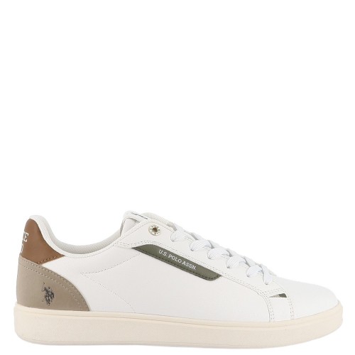 U.S. Polo Assn. FABBRY003-WHI-CUO01 Ανδρικά Sneakers Λευκό/Ταμπά