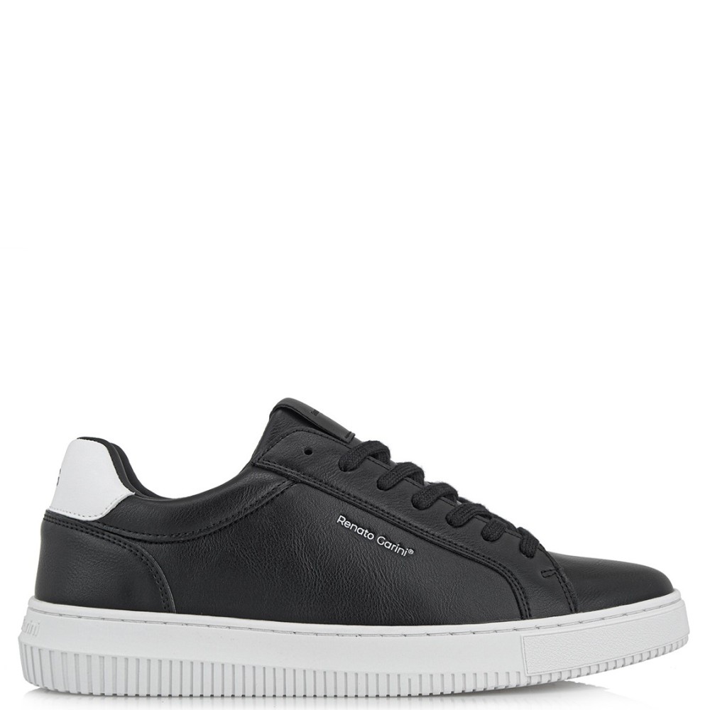 RENATO GARINI</br>Ανδρικά Sneakers Μαύρο/Λευκό FABIO-9-1952-QD Renato Garini RENATO GARINI</br>Ανδρικά Sneakers Μαύρο/Λευκό FABIO-9-1952-QD Renato Garini