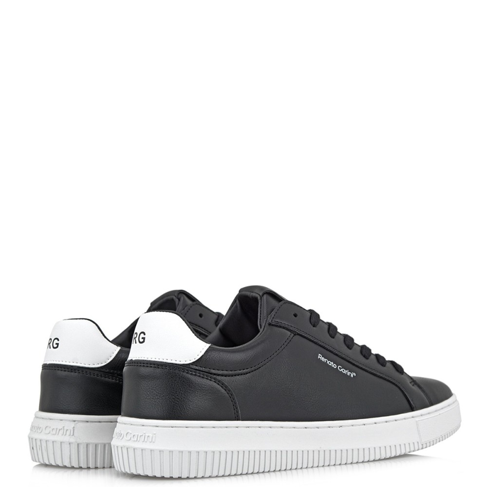 RENATO GARINI</br>Ανδρικά Sneakers Μαύρο/Λευκό FABIO-9-1952-QD Renato Garini RENATO GARINI</br>Ανδρικά Sneakers Μαύρο/Λευκό FABIO-9-1952-QD Renato Garini