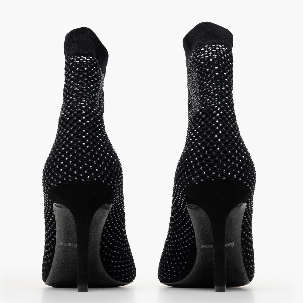 KALOGIROU</br>Kalogirou ΦΑΜΠΙΟΥ-0071 Γυναικεία Μποτάκια Suede Strass KALOGIROU</br>Kalogirou ΦΑΜΠΙΟΥ-0071 Γυναικεία Μποτάκια Suede Strass