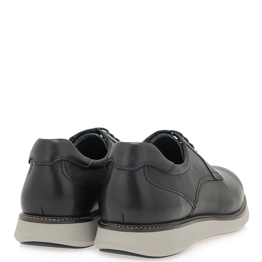 RENATO GARINI</br>Renato Garini FB283-1 Ανδρικά Δετά Παπούτσια Μπλε Δέρμα Τρυπητό