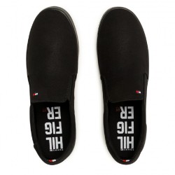 Ανδρικά Sneakers Slip-On Μαύρο FM0FM00597-0GK Tommy Hilfiger