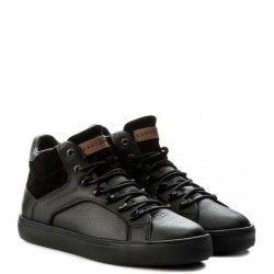 Ανδρικά Μποτάκια Μαύρο Δέρμα FM0FM00696-990 Tommy Hilfiger