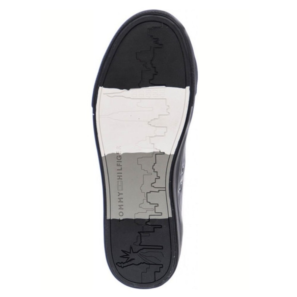 TOMMY HILFIGER</br>Ανδρικά Μποτάκια Μαύρο Δέρμα FM0FM01713-990 Tommy Hilfiger