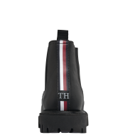 Ανδρικά Μποτάκια Μαύρο Δέρμα Chelsea FM0FM03051-BDS Tommy Hilfiger