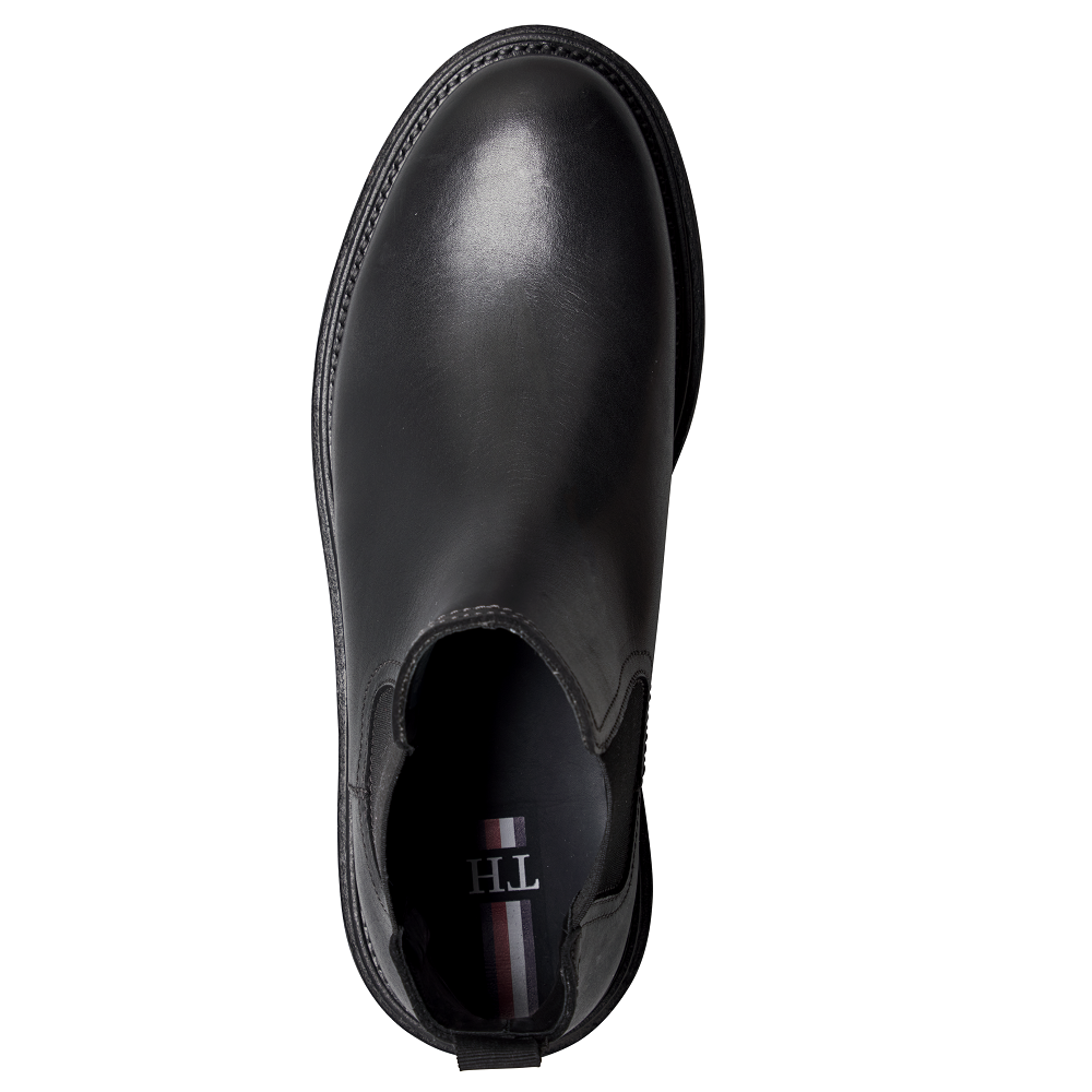 TOMMY HILFIGER</br>Ανδρικά Μποτάκια Μαύρο Δέρμα Chelsea FM0FM03051-BDS Tommy Hilfiger