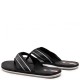TOMMY HILFIGER</br>Ανδρικές Σαγιονάρες Μαύρο Δέρμα FM0FM03384-BDS Tommy Hilfiger
