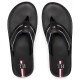 TOMMY HILFIGER</br>Ανδρικές Σαγιονάρες Μαύρο Δέρμα FM0FM03384-BDS Tommy Hilfiger