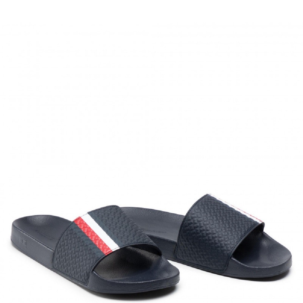 TOMMY HILFIGER</br>Ανδρικές Σαγιονάρες Μπλε FM0FM03975-DW5 Tommy Hilfiger