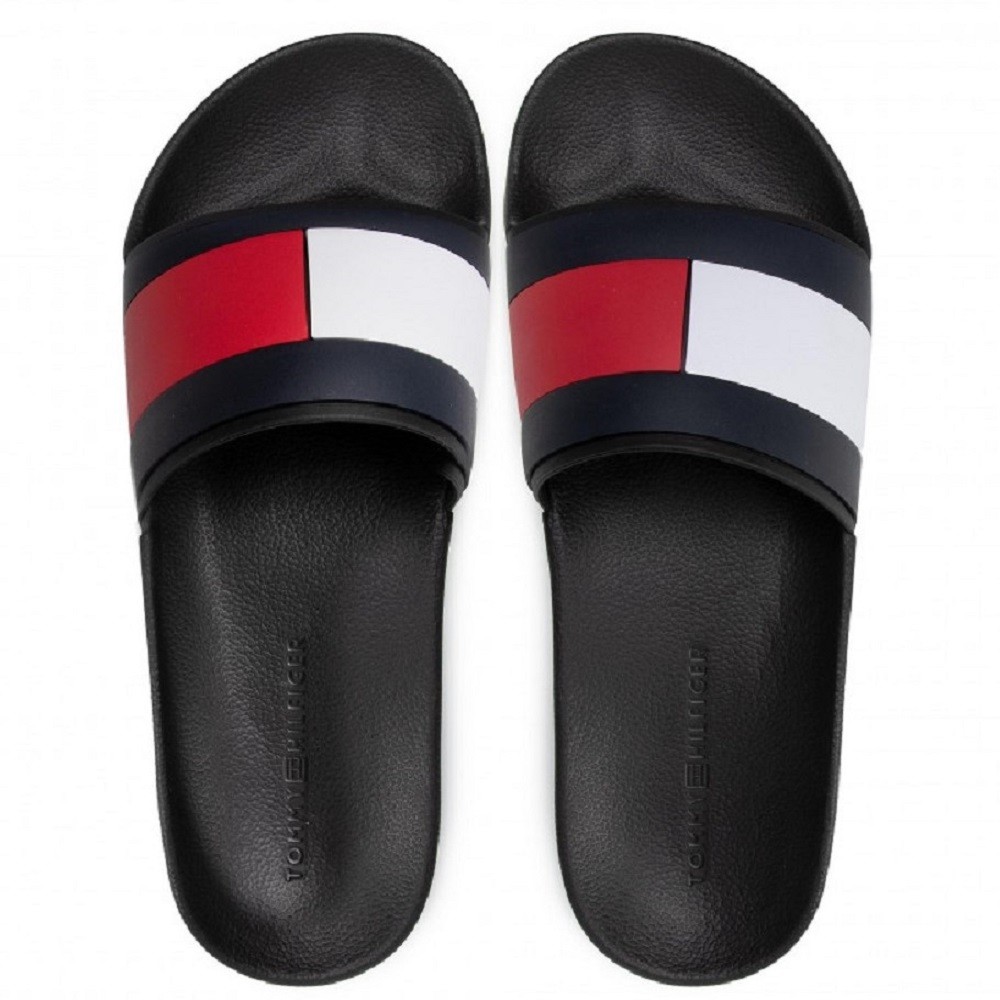 TOMMY HILFIGER</br>Ανδρικές Σαγιονάρες Μαύρο FM0FM04263-BDS Tommy Hilfiger