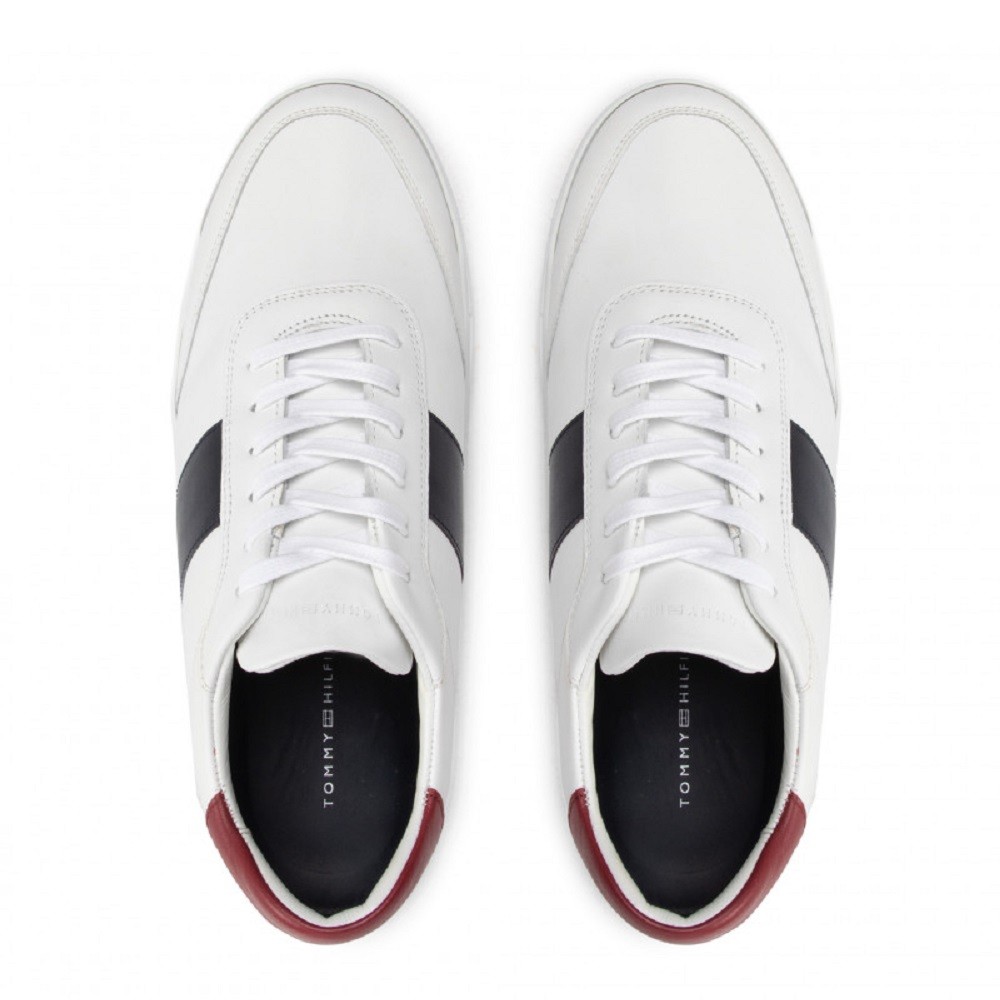 TOMMY HILFIGER</br>Ανδρικά Sneakers Λευκό Δέρμα FM0FM04284-YBR Tommy Hilfiger TOMMY HILFIGER</br>Ανδρικά Sneakers Λευκό Δέρμα FM0FM04284-YBR Tommy Hilfiger
