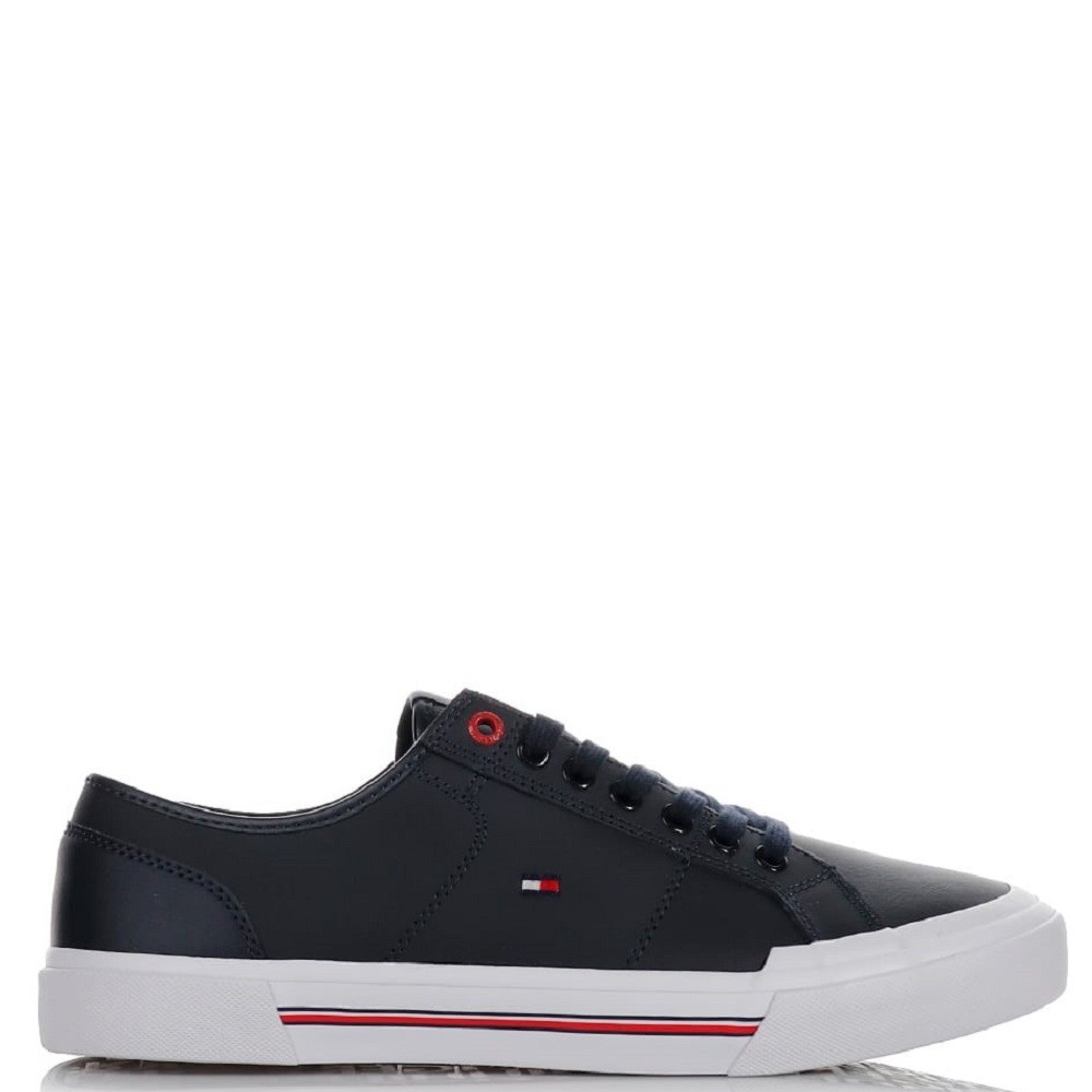 TOMMY HILFIGER</br>Ανδρικά Sneakers Μπλε Δέρμα FM0FM04561-DW5 Tommy Hilfiger TOMMY HILFIGER</br>Ανδρικά Sneakers Μπλε Δέρμα FM0FM04561-DW5 Tommy Hilfiger