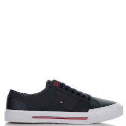 Ανδρικά Sneakers Μπλε Δέρμα FM0FM04561-DW5 Tommy Hilfiger