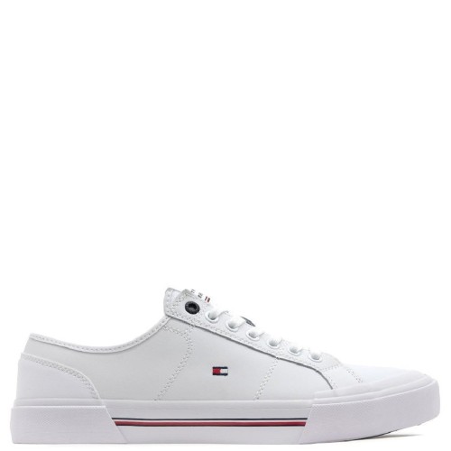 Ανδρικά Sneakers Λευκό Δέρμα FM0FM04561-YBS Tommy Hilfiger Ανδρικά Sneakers Λευκό Δέρμα FM0FM04561-YBS Tommy Hilfiger