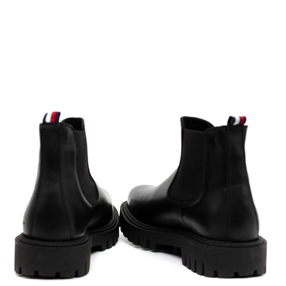 TOMMY HILFIGER</br>Ανδρικά Μποτάκια Μαύρο Δέρμα Chelsea FM0FM04755-BDS Tommy Hilfiger TOMMY HILFIGER</br>Ανδρικά Μποτάκια Μαύρο Δέρμα Chelsea FM0FM04755-BDS Tommy Hilfiger